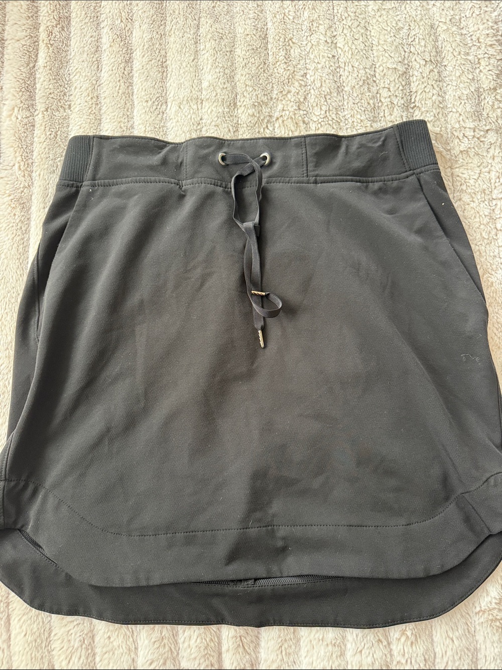Athleta Black Athletic Skort with Drawstring